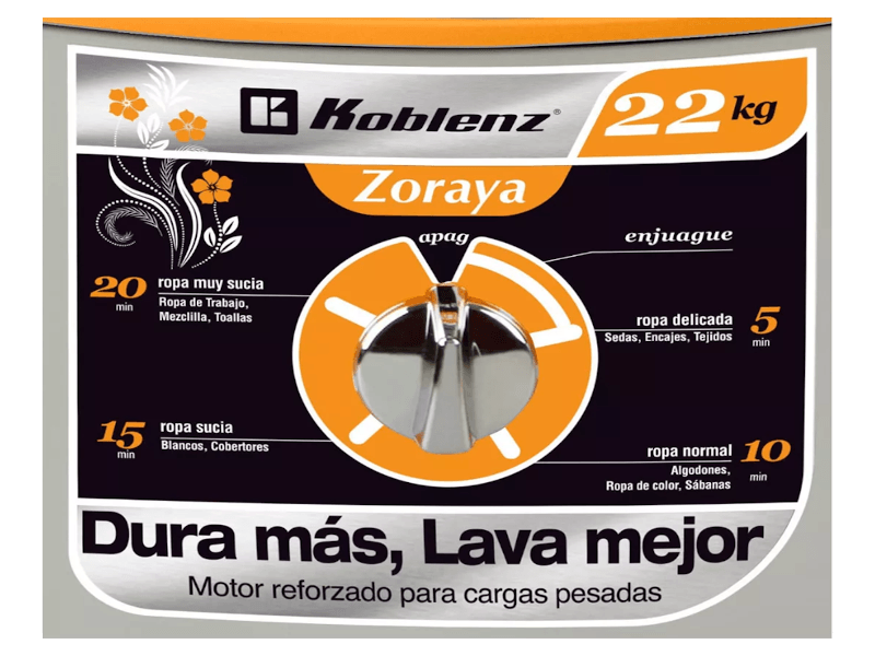 Lavadora ZORAYA LR2213P